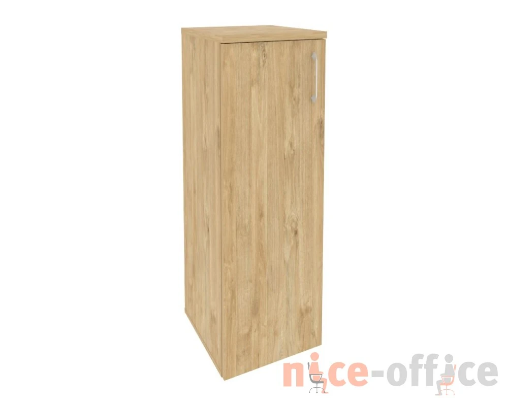 Шкаф средний узкий левый (1 средний фасад ЛДСП) 400x420x1207 Оникс / Onix