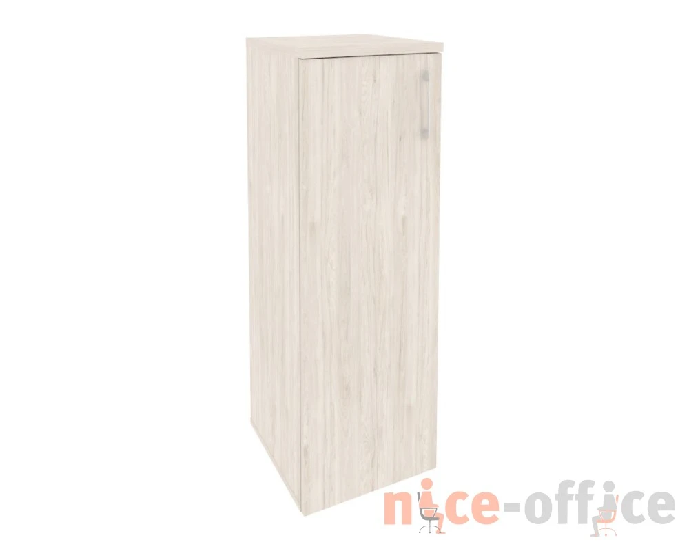 Шкаф средний узкий левый (1 средний фасад ЛДСП) 400x420x1207 Оникс / Onix