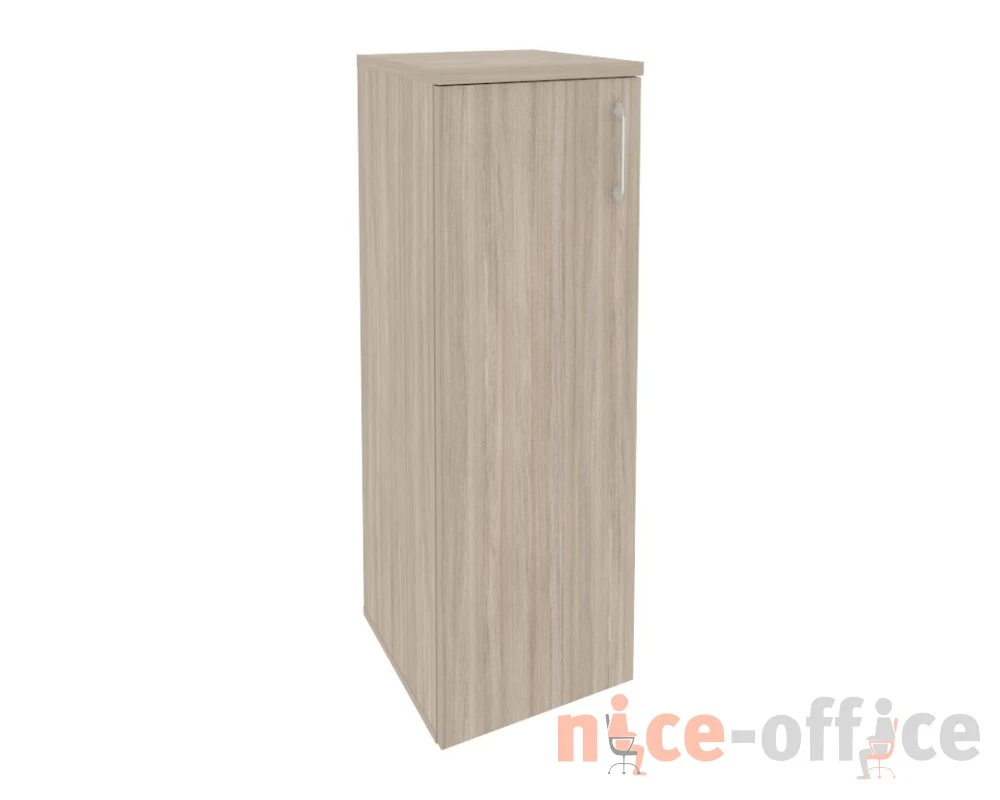 Шкаф средний узкий левый (1 средний фасад ЛДСП) 400x420x1207 Оникс / Onix