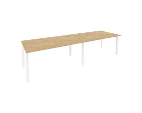 Стол переговорный (2 столешницы) на П-образном м/к 3160x980x750 Onix images