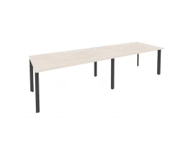 Стол переговорный (2 столешницы) на П-образном м/к 3160x980x750 Onix images