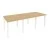 Тиквуд светлый/Металл белый