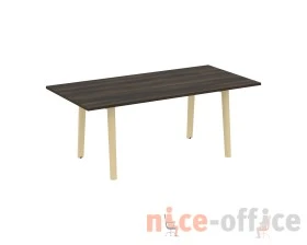 Стол переговорный, опоры - массив дерева 198x98x75 Оникс Вуд Директ / Onix Wood Direct images
