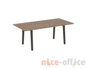 Стол переговорный, опоры - массив дерева 198x98x75 Оникс Вуд Директ / Onix Wood Direct images