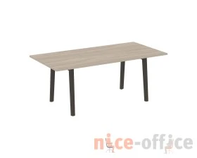 Стол переговорный, опоры - массив дерева 198x98x75 Оникс Вуд Директ / Onix Wood Direct images