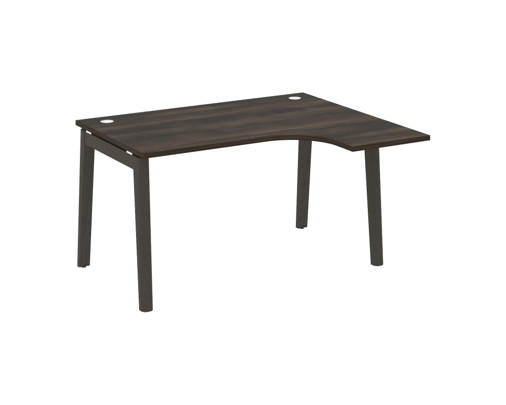 Стол эргономичный правый, опоры - массив дерева 138x118x75 Onix Wood