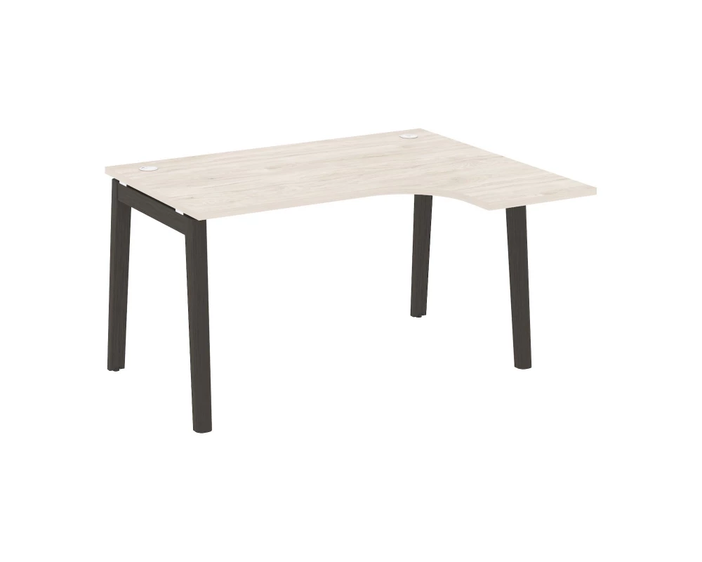 Стол эргономичный правый, опоры - массив дерева 138x118x75 Onix Wood