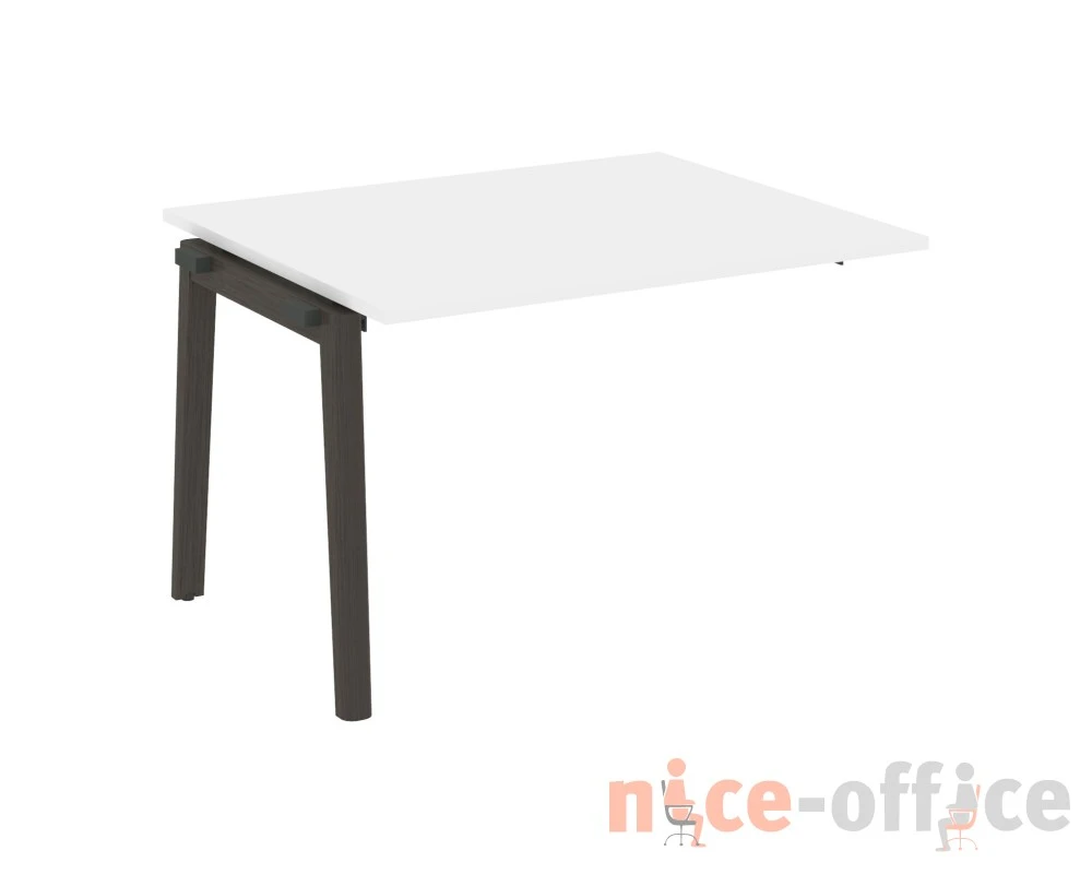 Проходной наборный элемент переговорного стола, опоры - массив дерева 118x98x75 Оникс Вуд / Onix Wood
