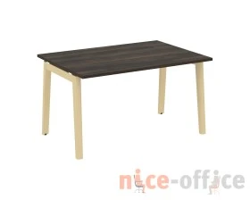 Стол переговорный (1 столешница), опоры - массив дерева 138x98x75 Оникс Вуд / Onix Wood images