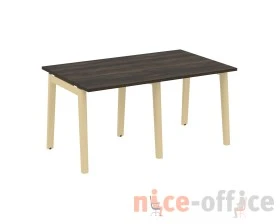 Стол переговорный (2 столешницы), опоры - массив дерева 156x98x75 Оникс Вуд / Onix Wood images