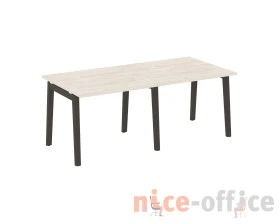 Стол переговорный (2 столешницы), опоры - массив дерева 196x98x75 Оникс Вуд / Onix Wood images