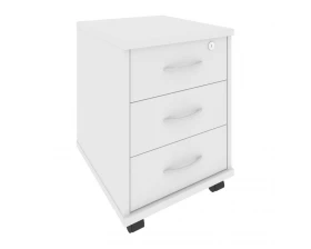 Тумба подкатная 3 ящика с замком Riva images