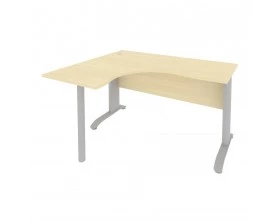 Стол офисный угловой левый металлокаркас 1400x1200x755 Riva images