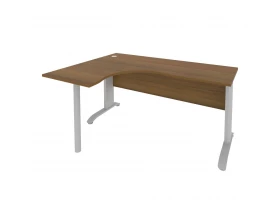 Стол офисный угловой левый металлокаркас 1600x1200x755 Riva images