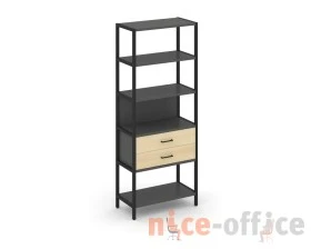 Односекционный стеллаж пятиярусный с ящиками 810х400х1980 Шелф Систем / Shelf System images