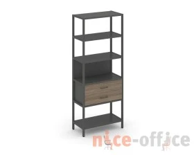 Односекционный стеллаж пятиярусный с ящиками 810х400х1980 Шелф Систем / Shelf System images