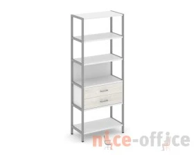 Односекционный стеллаж пятиярусный с ящиками 810х400х1980 Шелф Систем / Shelf System images