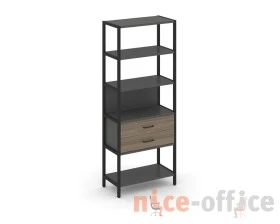 Односекционный стеллаж пятиярусный с ящиками 810х400х1980 Шелф Систем / Shelf System images
