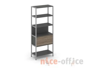 Односекционный стеллаж пятиярусный с ящиками 810х400х1980 Шелф Систем / Shelf System images