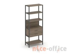 Односекционный стеллаж пятиярусный с ящиками 810х400х1980 Шелф Систем / Shelf System images