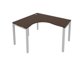 Стол криволинейный левый на П-образном м/к 140x120x75 Metal System images