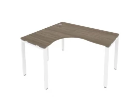 Стол криволинейный левый на П-образном м/к 140x120x75 Metal System images