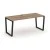 Дуб табак/Металл черный/Черная заглушка