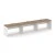 Белый/Дуб табак/Черная заглушка