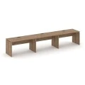 Дуб табак/Черная заглушка