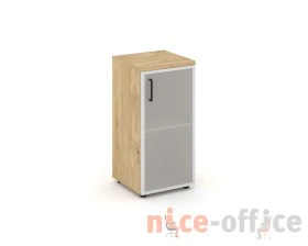 Шкаф низкий узкий правый мат. стекло 400x400x833 Стайл Проджект / Style Project images
