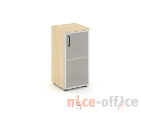 Шкаф низкий узкий правый мат. стекло 400x400x833 Стайл Проджект / Style Project images