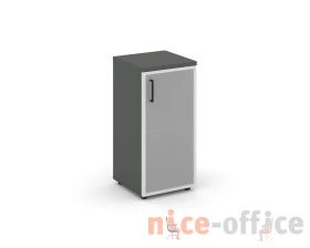 Шкаф низкий узкий правый мат. стекло 400x400x833 Стайл Проджект / Style Project images