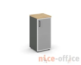 Шкаф низкий узкий правый мат. стекло 400x400x833 Стайл Проджект / Style Project images