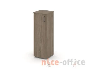 Шкаф средний узкий левый закрытый 400x400x1203 Стайл Проджект / Style Project images