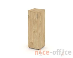 Шкаф средний узкий левый закрытый 400x400x1203 Стайл Проджект / Style Project images
