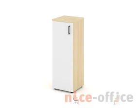 Шкаф средний узкий левый закрытый 400x400x1203 Стайл Проджект / Style Project images