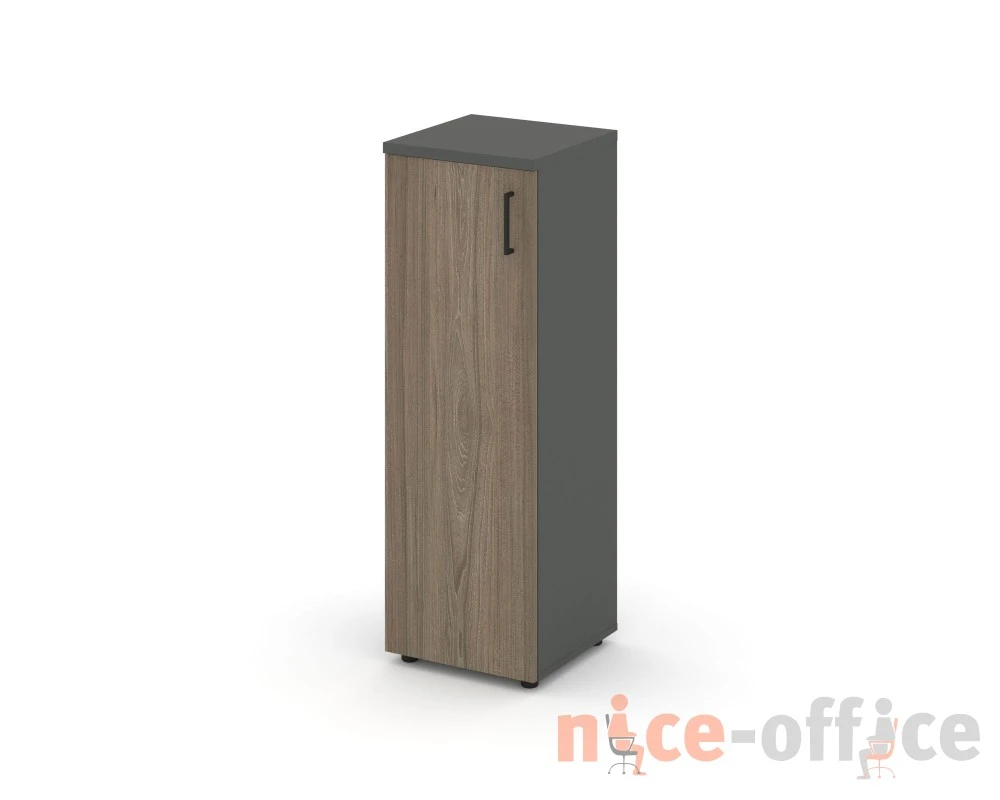 Шкаф средний узкий левый закрытый 400x400x1203 Стайл Проджект / Style Project