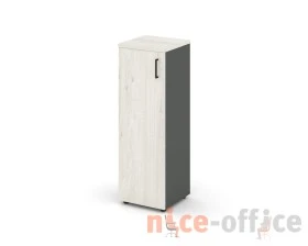 Шкаф средний узкий левый закрытый 400x400x1203 Стайл Проджект / Style Project images