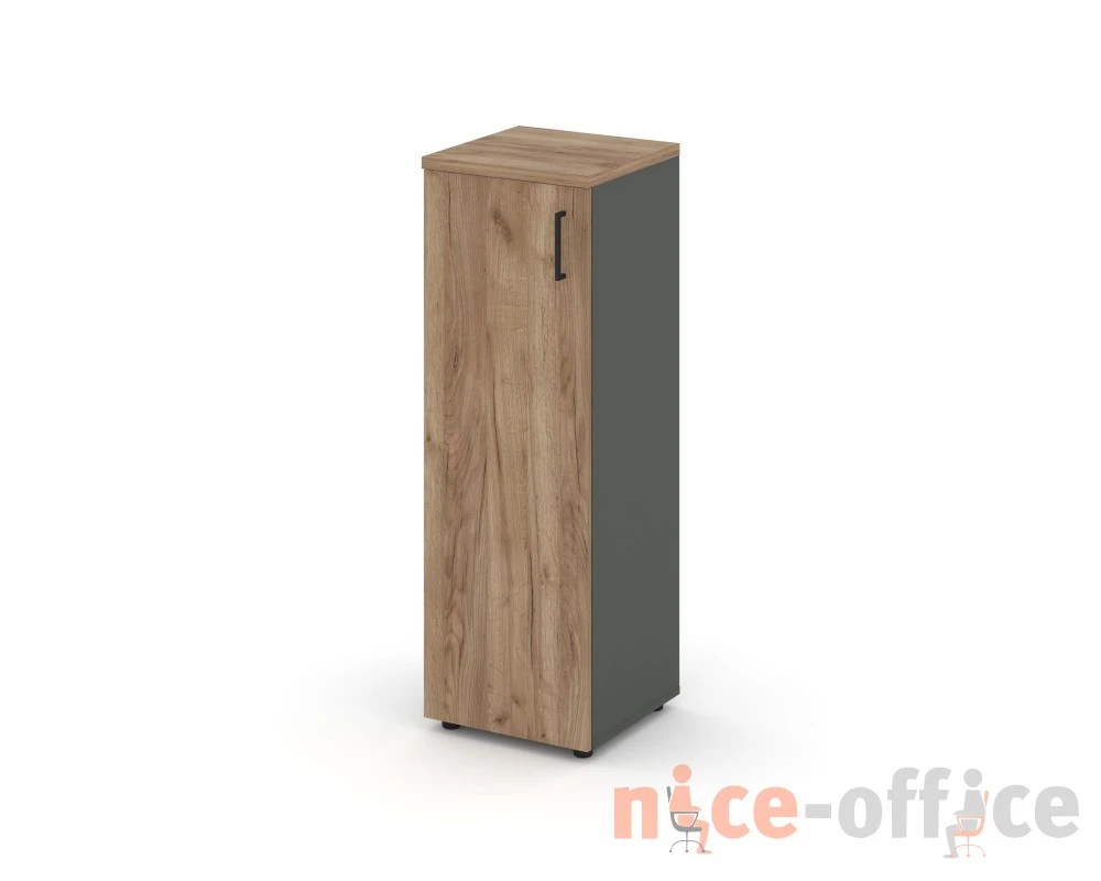 Шкаф средний узкий левый закрытый 400x400x1203 Стайл Проджект / Style Project