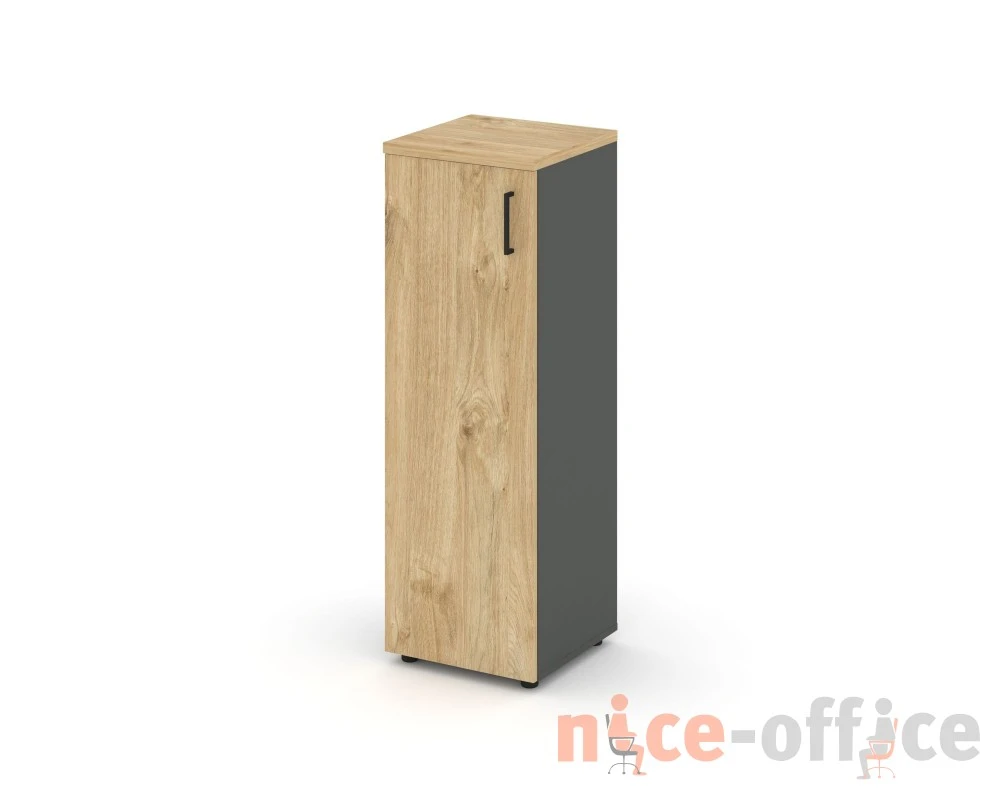 Шкаф средний узкий левый закрытый 400x400x1203 Стайл Проджект / Style Project