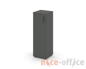 Шкаф средний узкий левый закрытый 400x400x1203 Стайл Проджект / Style Project images