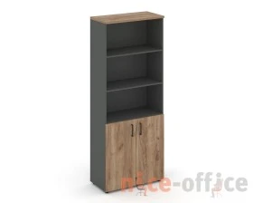 Шкаф высокий широкий полузакрытый 796x400x1982 зад. стенка HDF Стайл Проджект / Style Project images