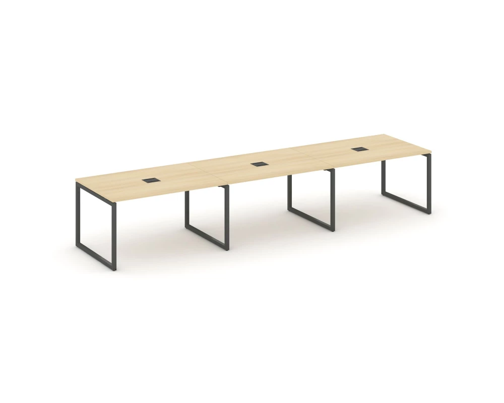 Стол переговорный на О-образном каркасе 40 мм с лючком 4410x980x750 Style Project