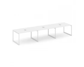 Стол переговорный на О-образном каркасе 40 мм с лючком 4410x980x750 Style Project images