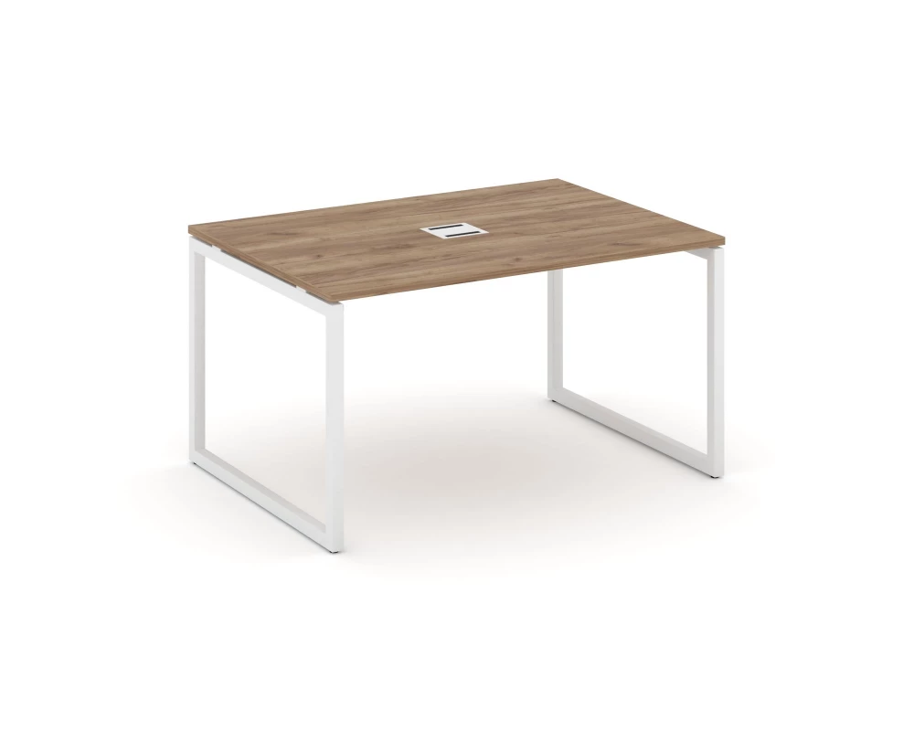 Стол переговорный на О-образном каркасе 40 мм с лючком 980x980x750 Style Project