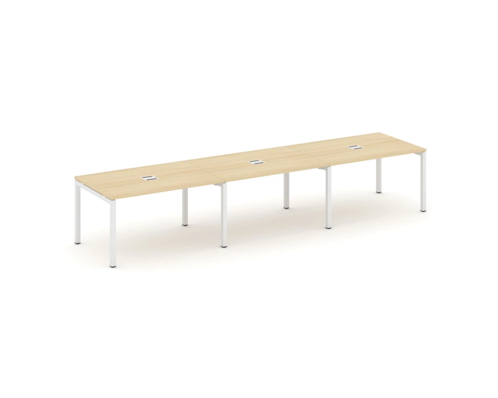 Стол переговорный на П-образном каркасе 50 мм с лючком 4410x980x750 Style Project