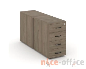 Тумба опорная/приставная с ящиками 416x1232x750 Стайл Проджект / Style Project images