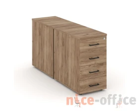Тумба опорная/приставная с ящиками 416x1232x750 Стайл Проджект / Style Project images