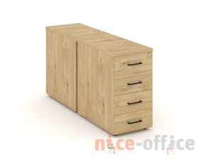 Тумба опорная/приставная с ящиками 416x1232x750 Стайл Проджект / Style Project images