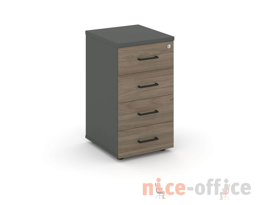 Тумба опорная/приставная с ящиками 416x460x750 Стайл Проджект / Style Project